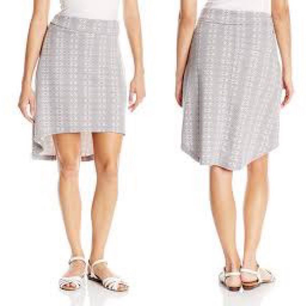 KAVU Sloan Skirt Gray Pattern size medium